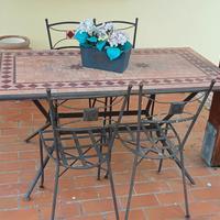 set giardino tavolo e sedie