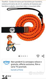 corda traino bambino bicicletta 