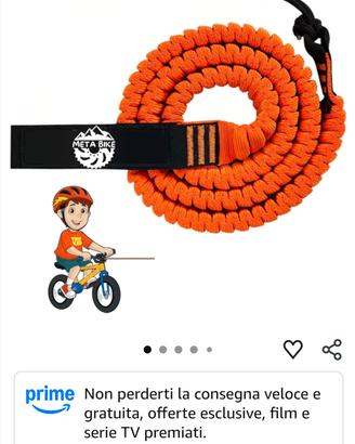 corda traino bambino bicicletta 