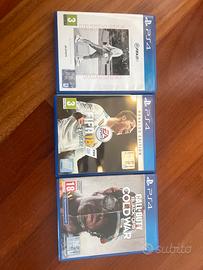 call of duty cold war, fifa 21, fifa 18 per ps4