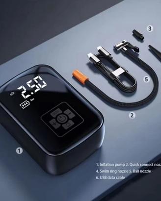 Pompa Gonfiaggio  150 PSI  per Auto Moto Bici