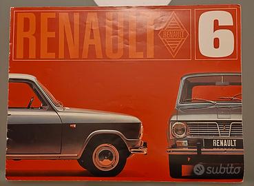 Depliant brochure Renault 6 fine anni 60
