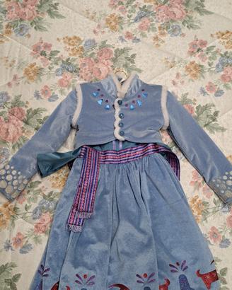 vestito di carnevale di Anna di frozen