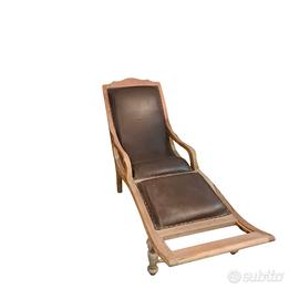 Chaise Longue Vittoriana in stile Coloniale