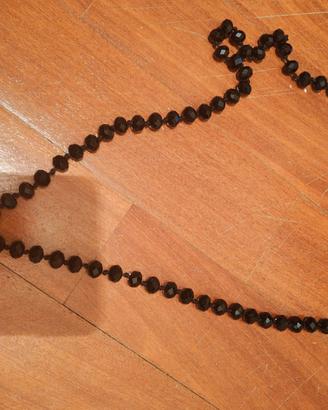 Collana era con ciondolo fiore