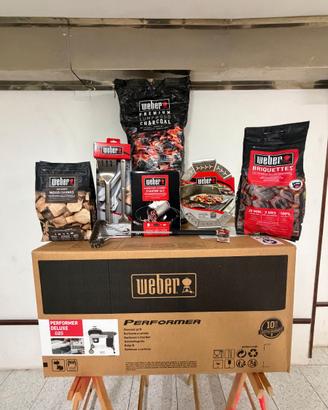 BARBECUE WEBER PERFORMER DELUXE + ACCESSORI