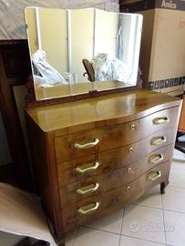 Cassettiera Antica con Specchio