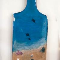 Quadro su legno fatto a mano.