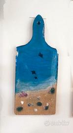 Quadro su legno fatto a mano.