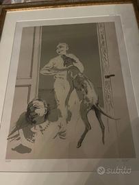 Alberto sughi litografia quadro