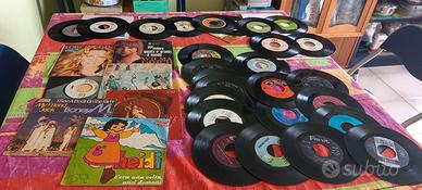40 vinili 45 giri anni 60/70/80 heidi,goggi,ranier