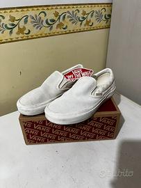 Scarpe Vans Slip-On bianche scamosciate 36.5