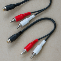 Cavo RCA 1 femmina a 2 maschi RCA 0.20mts Confezio