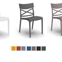 Sedia croix cross polipropilene casa bar locali