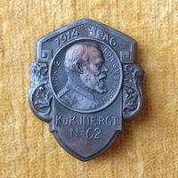 Ww1 Kappenabzeichen IR62 Kuk Austria JR62 Wk1 1gm 