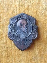 Ww1 Kappenabzeichen IR62 Kuk Austria JR62 Wk1 1gm 