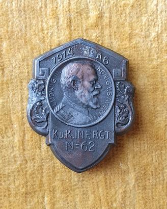 Ww1 Kappenabzeichen IR62 Kuk Austria JR62 Wk1 1gm 
