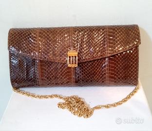 BORSETTA POCHETTE  IN PELLE DI PITONE