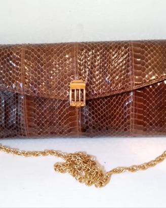 BORSETTA POCHETTE  IN PELLE DI PITONE
