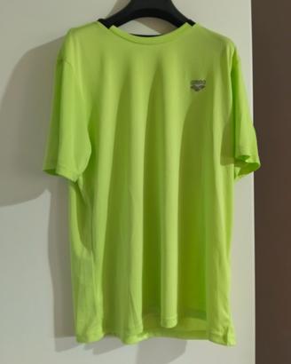 T-shirt Tecnica Sportiva Arena Verde Fluo