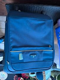 Valigia samsonite blu bagaglio piccolo