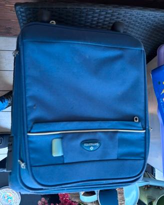 Valigia samsonite blu bagaglio piccolo