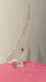 Team Guzzini rondine anni 70 lucite statuina