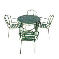 Tavolo e sedie giardino Villa Liberty XIX secolo