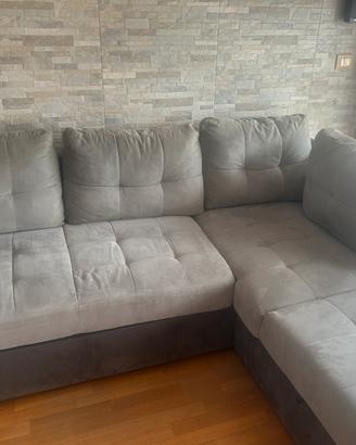 Divanoletto 3 posti chaise longue con contenitore
