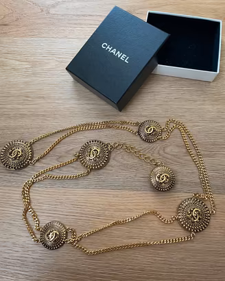Chanel Cintura Vintage Oro con Medaglioni CC Rara
