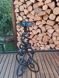 candelabro in ferro battuto