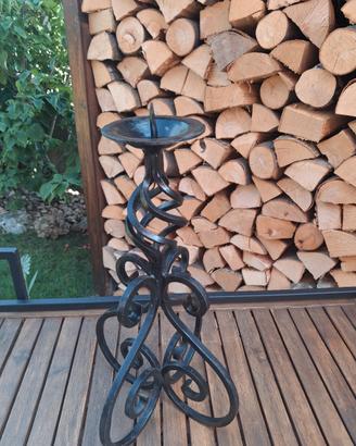 candelabro in ferro battuto