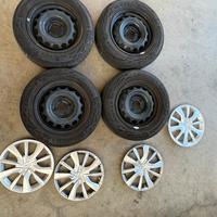 Cerchi + gomme + copricerchi 15 pollici