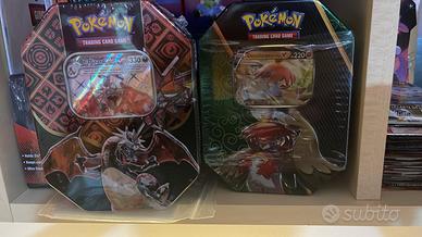 Tin pokemon Charizard - Decidueye