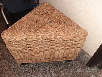 pouf vimini