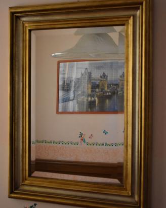 Specchio vintage molato con cornice