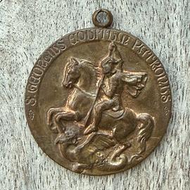 Antica Medaglia Devozionale San Giorgio