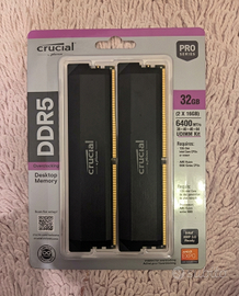 RAM DDR5 32GB DDR5 Crucial Pro 6400MHz