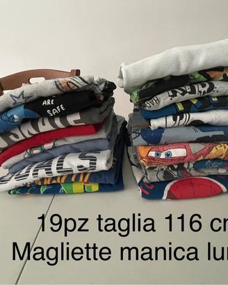Lotto abbigliamento bambino 4/5 anni 116cm