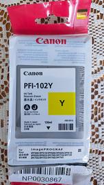 cartuccia Canon PFI-102Y  per plotter serie iPF