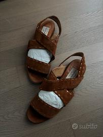 Sandali donna 37 cuoio