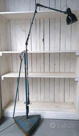 Lampada da terra industriale vintage