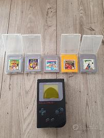 game boy prima serie fat + 5 giochi