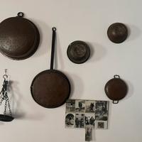 Pentole rame e oggetti epoca