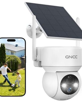 Telecamera WiFi Esterno Senza Fili con Pannello So