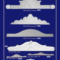 sovraporta in gesso portale stucchi decorativi