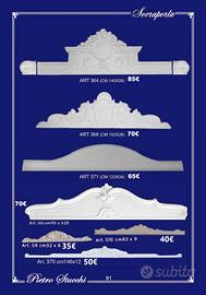 sovraporta in gesso portale stucchi decorativi