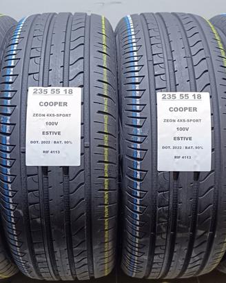 4 GOMME 235 55 18 COOPER RIF4113