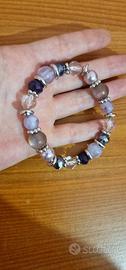 Bracciale artigianale lilla