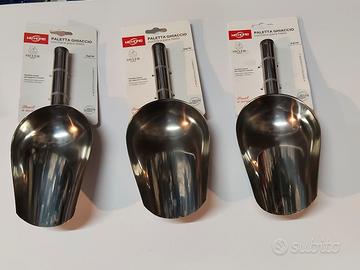 Set 3 Pz Paletta Ghiaccio in Acciaio 24 cm